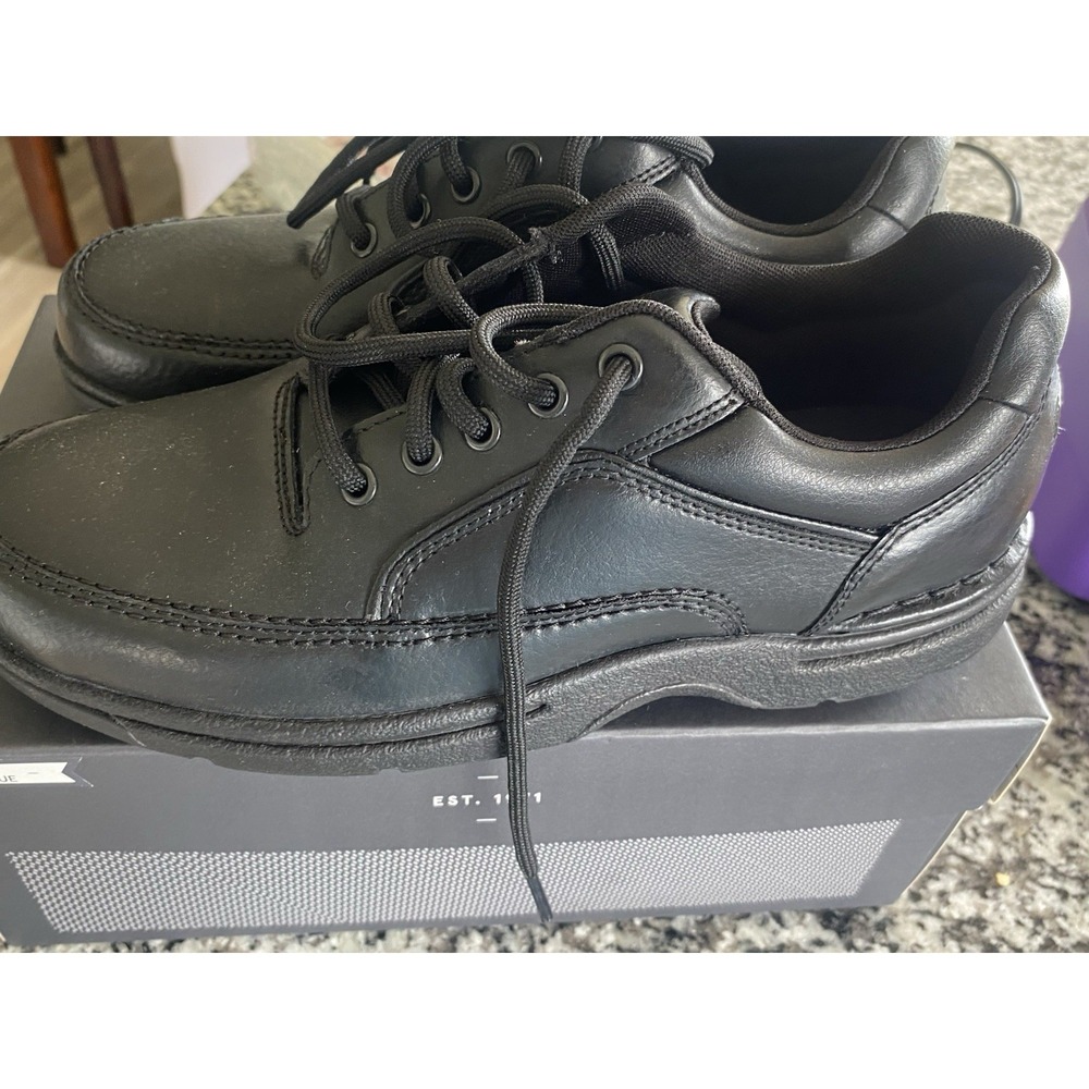 MENS ROCKPORT EUREKA BLACK WALKING SHOES SIZE 8.5 CASUAL, PRE-OWNED